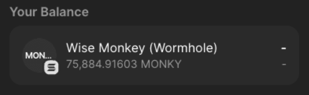 Wrapped MONKY Wormhole